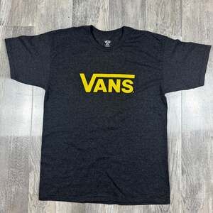 Vans Off The Wall Skateboard Skate Skater TEE T Shirt Mens L Gray